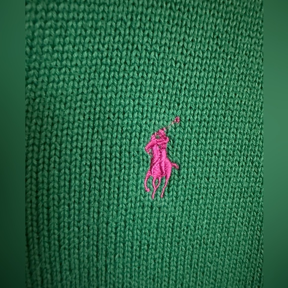 Ralph Lauren Sport green sweater. - Picture 2 of 4
